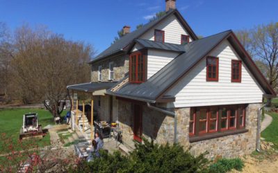 Charcoal gray standing seam on a beautiful historic home in Smithsburg MD